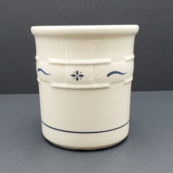 Longaberger Woven Traditions Classic Blue Utensil Crock Utensil Holder - Picture 1 of 8